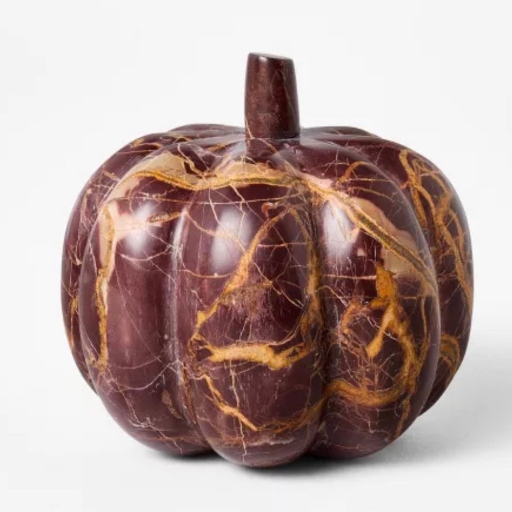 Studio McGee Small Marble Pumpkin Red - Threshold™ Studio McGee
